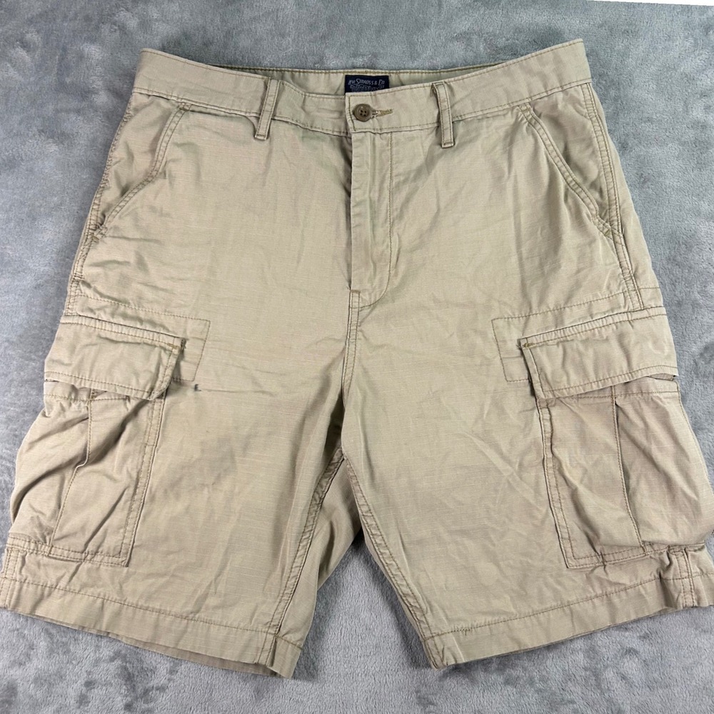 Levis Mens Ripstop Cargo Shorts Tan Khaki W32 23251-0009 Utility Casual